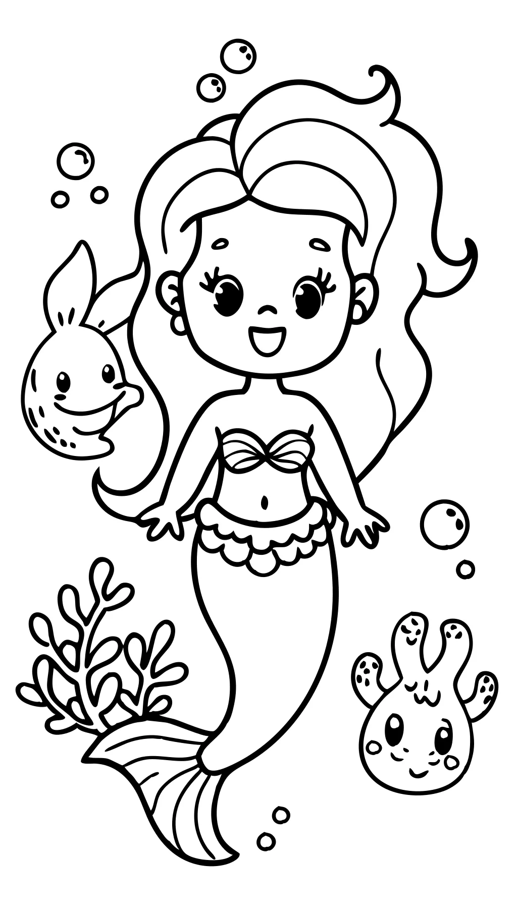 coloriages de petite sirène gratuits